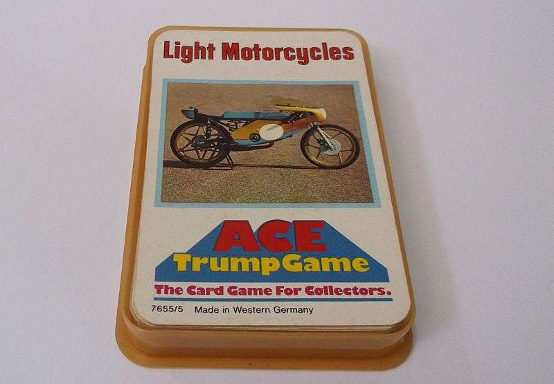ABSOLUTELY RARE AND AWESOME !! TRUMPS !!...........LIGHT MOTORCYCLES.......WICKED !!!!!!!!