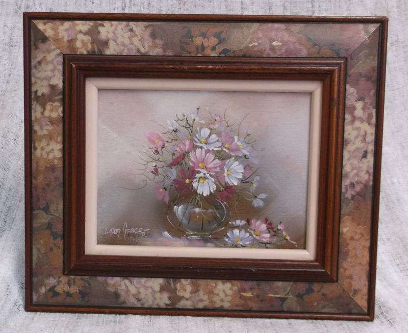 A WELL PAINTED ORIGINAL OIL ON BOARD SIGNED BY THE ARTIST LINDA GEORGE