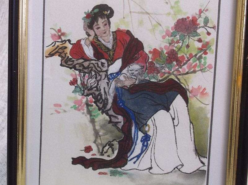 AN EXTRAORDINARY WATERCOLOR PAINTING BY WELL KNOWN CHINESE FOOT AND MOUTH ARTIST HUANG GUOFU