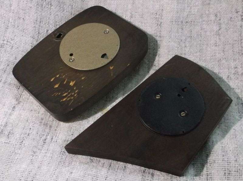 WOW !!TWO VINTAGE BAROMETERS MADE IN WESTERN GERMANY ...ONE WITH THERMOMETER...BID FOR BOTH !!!
