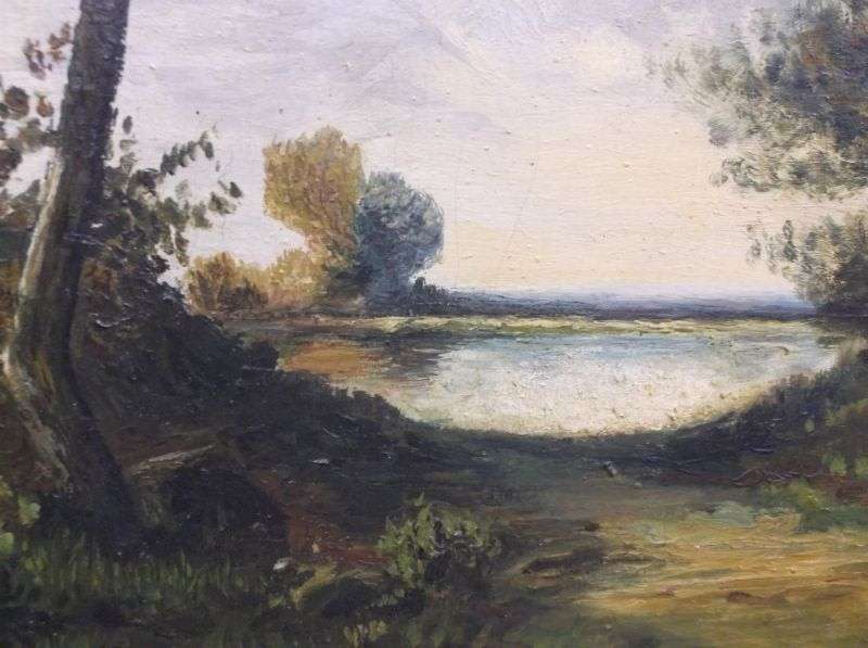 A PRICELESS ORIGINAL OIL ON CANVAS COUNTRY SIDE PAINTING DATED 1919 SIGNED R URBAN...WOW IS THE WORD