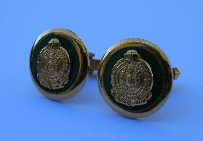 RARE SOUTH AFRICAN RAILWAYS POLICE CUFFLINKS