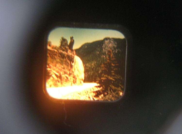 A VERY COOL VINTAGE 1950`S "SAWYERS VIEW - MASTER" LIGHTED STEREO VIEWER WITH TWO REELS...WORKING !!