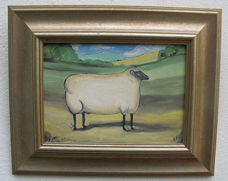 AN ORIGINAL OIL / ACRYLIC ON BOARD BY SOUTH AFRICAN ARTIST HANNES BORMAN !! LOVELY FRAME !!