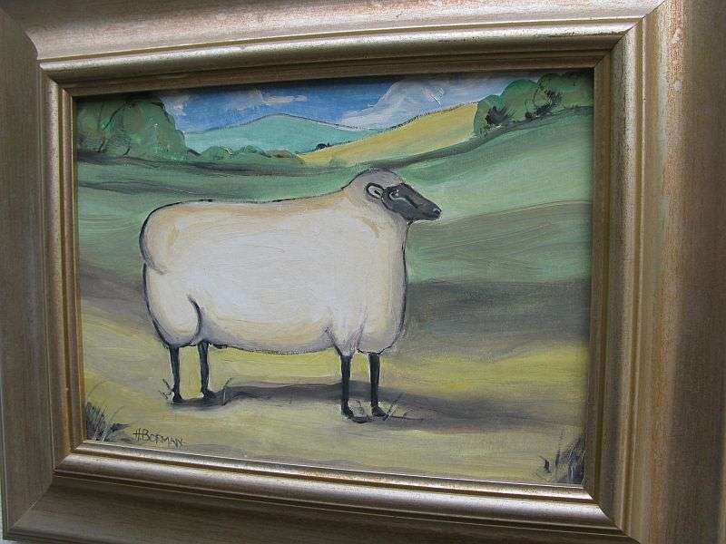 AN ORIGINAL OIL / ACRYLIC ON BOARD BY SOUTH AFRICAN ARTIST HANNES BORMAN !! LOVELY FRAME !!