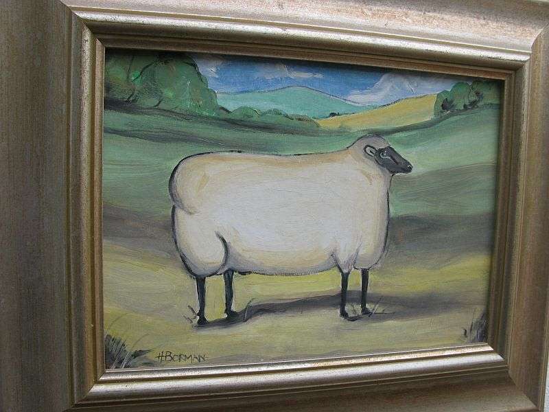 AN ORIGINAL OIL / ACRYLIC ON BOARD BY SOUTH AFRICAN ARTIST HANNES BORMAN !! LOVELY FRAME !!