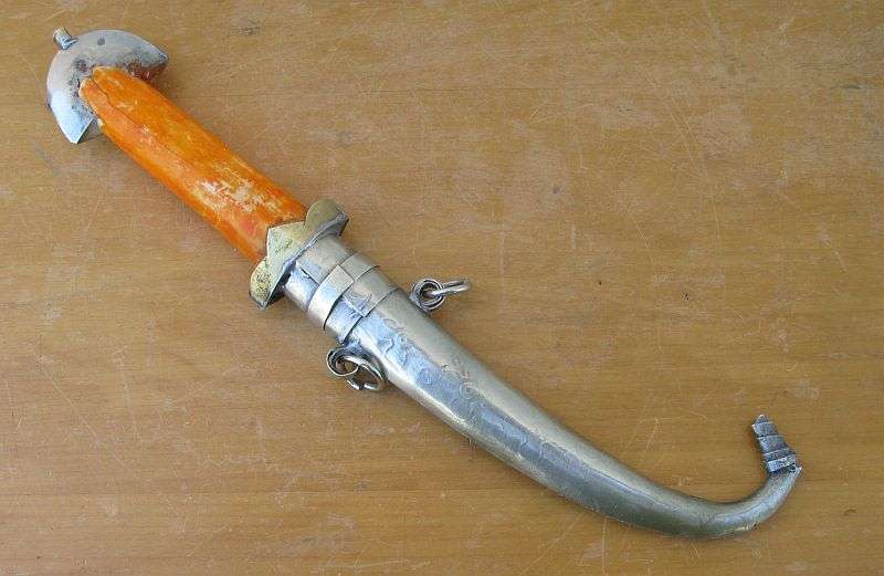 AWESOME FIND !! AN INTERESTING TURKISH STYLE DAGGER WITH SHEATH...WOW !!