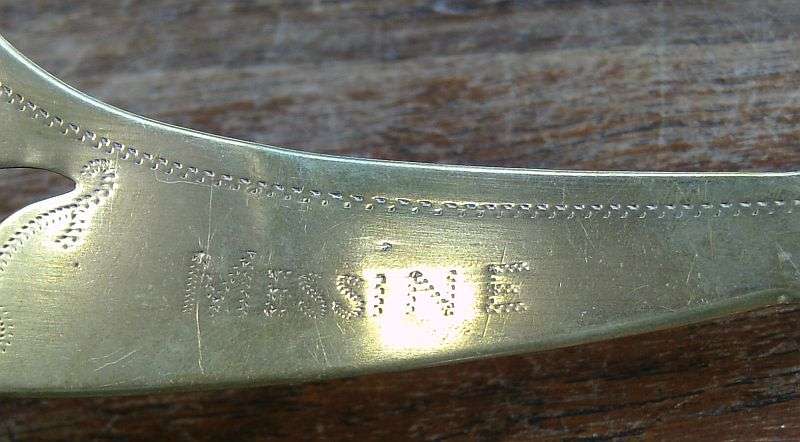 COOL !! A RARE WW1 TRENCH ART BULLET KNIFE WITH INSCRIPTION ""MISSINE"" ...WOW !!