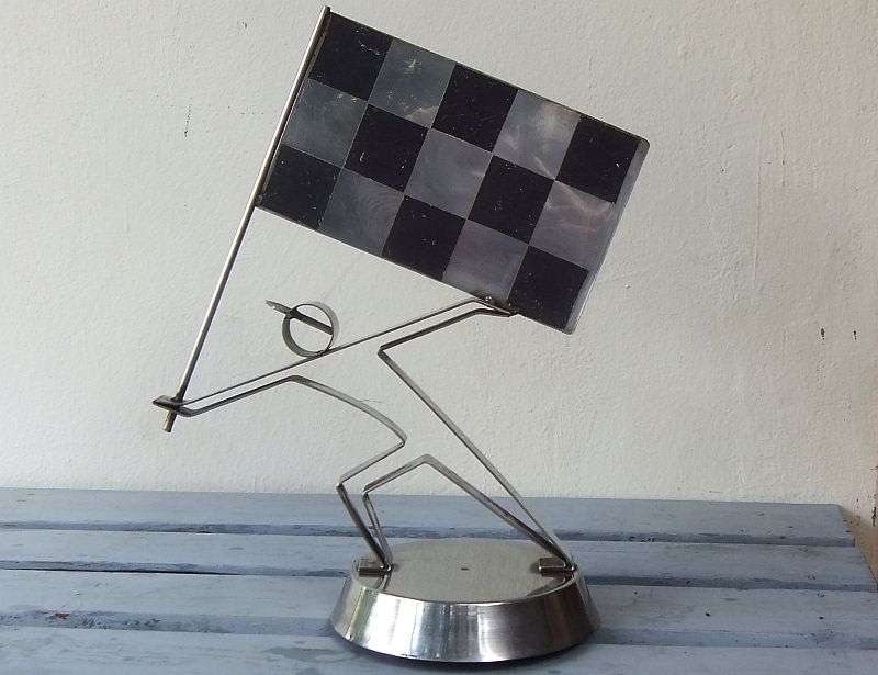 SUPER RARE FIND !! A VINTAGE METAL ""SASOL"" MASCOT FROM AN OLD PETROL PUMP !! WOW !!