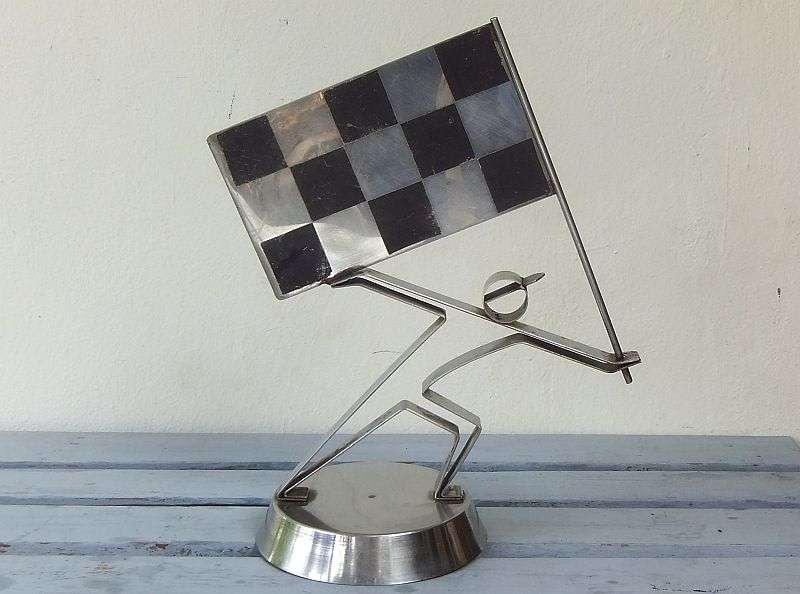 SUPER RARE FIND !! A VINTAGE METAL ""SASOL"" MASCOT FROM AN OLD PETROL PUMP !! WOW !!