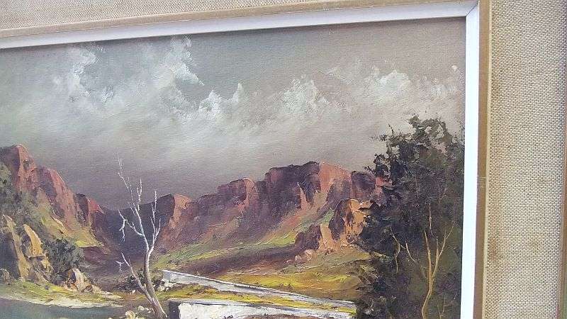 A STUNNING ORIGINAL OIL ON BOARD LANDSCAPE PAINTING BY SA ARTIST KEITH JOHN FAURE !! WOW !!
