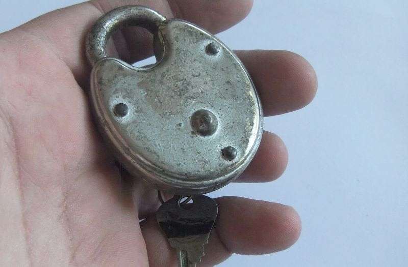 A VINTAGE PADLOCK
