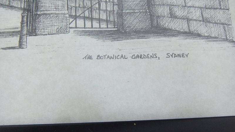 COOL !! FOUR PRINTS BY C SMITH DEPICTING AUSTRALIAN ARCHITECTURE OR LANDMARKS ...BID FOR ALL !!