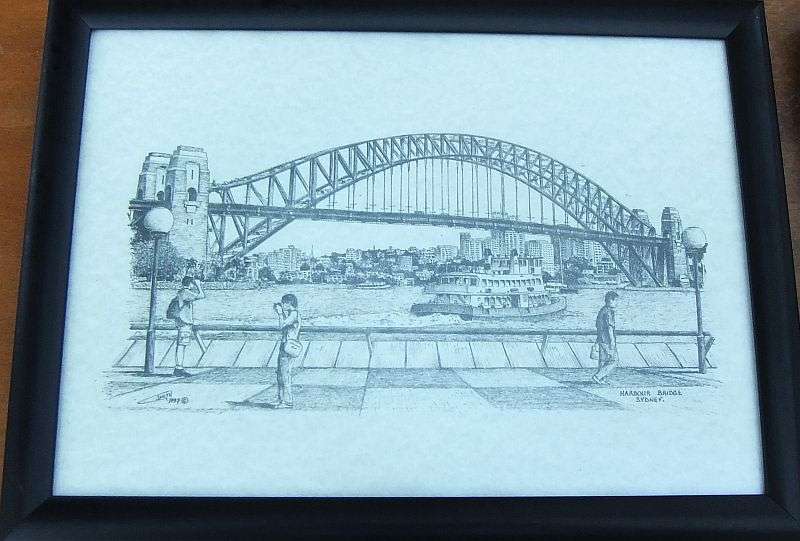 COOL !! FOUR PRINTS BY C SMITH DEPICTING AUSTRALIAN ARCHITECTURE OR LANDMARKS ...BID FOR ALL !!