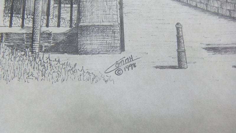 COOL !! FOUR PRINTS BY C SMITH DEPICTING AUSTRALIAN ARCHITECTURE OR LANDMARKS ...BID FOR ALL !!