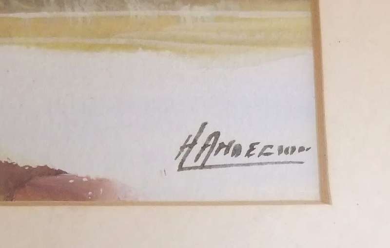 An original watercolour painting by SA artist H. Anderson