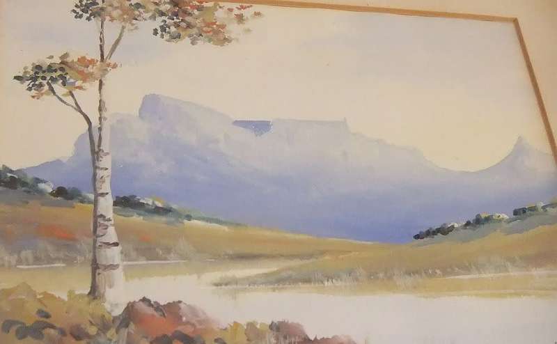 An original watercolour painting by SA artist H. Anderson