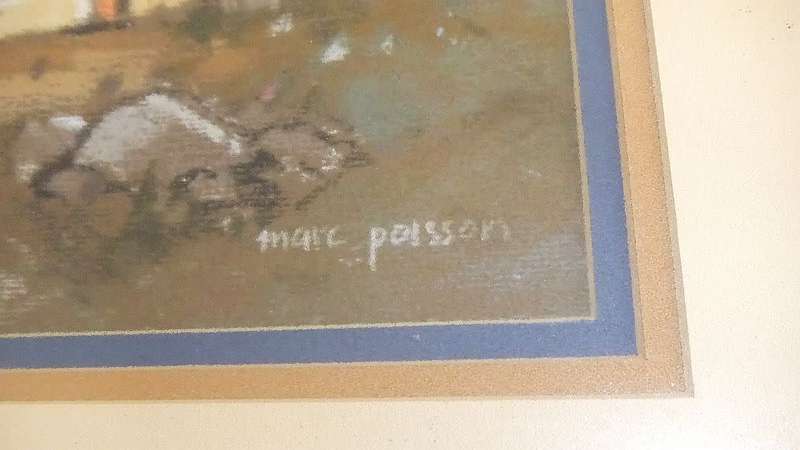 An original pastel by well known SA artist Marc Poisson