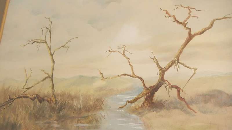 An original signed watercolour painting by SA artist E.M Clur