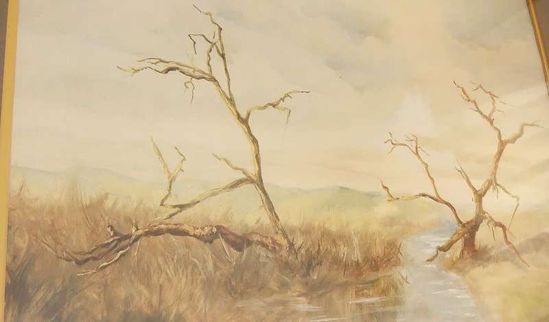 An original signed watercolour painting by SA artist E.M Clur