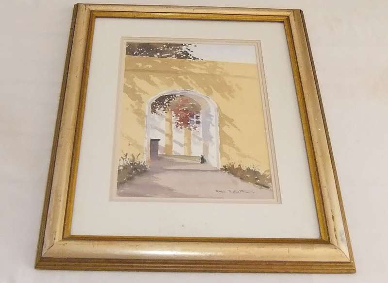 An original signed watercolour painting by SA artist Brian Robertson