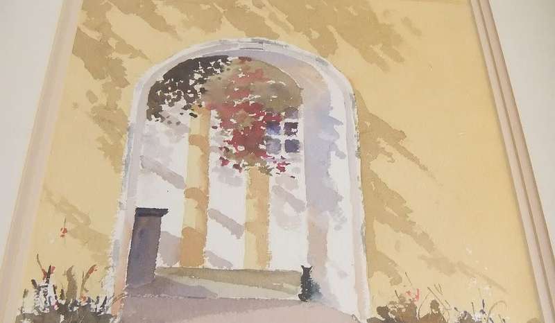 An original signed watercolour painting by SA artist Brian Robertson