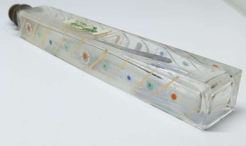 A super rare hand painted antique perfume bottle by Ahmed Soliman - Circa 1920`s