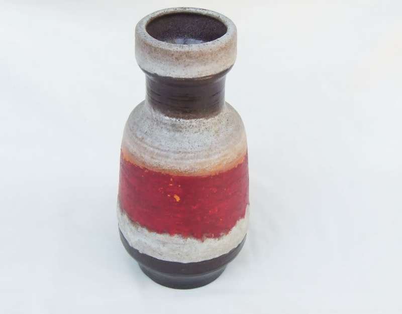 A tall vintage 1970`s West German Pottery vase with makers marks