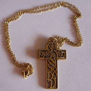CROSS AND CHAIN - GOD LOVES YOU & SO DO I