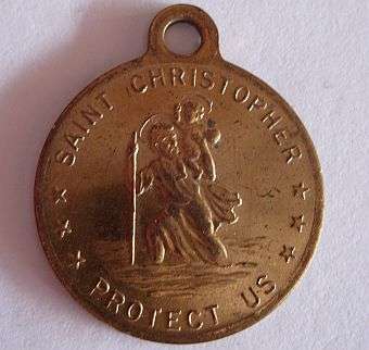 OLD ST CHRISTOPHER PENDANT / CHARM