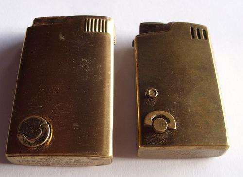 COLLECTABLE - TWO VINTAGE MUSICAL LIGHTERS - PLAY TUNES BUT NEED TLC