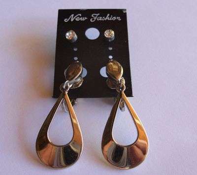 PAIR OF EARRINGS - HANGING PLUS STUDS - NEW OLD STOCK