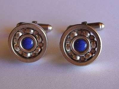 CUFFLINKS - DESIGNER CUFFLINKS SET WITH LAPIS LAZULI