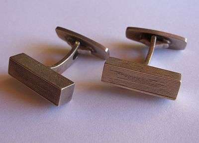 CUFFLINKS - RARE - STERLING SILVER DANISH DESIGNER CUFFLINKS BY AXL HOLM