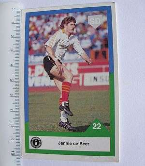 1992 RUGBY CARD - JANNIE DE BEER