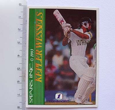 CRICKET TRADING CARD - TOPSPORT TV 1 - 1993 - KEPLER WESSELS