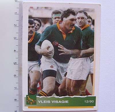 RUGBY TRADING CARD - OLD SA FLAG - 1994 - VLEIS VISAGIE