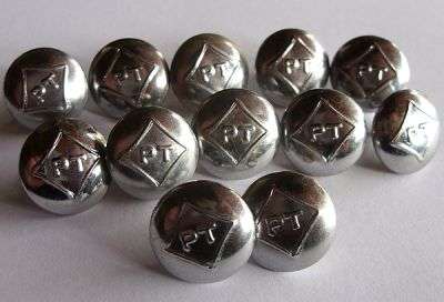 OLD SOUTH AFRICAN POST OFFICE METAL BUTTONS X 12
