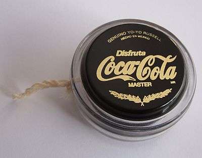 VINTAGE GENUINE RUSSELL """MASTER"""" YO-YO ADVERTISING COCA-COLA - VERY LAST ONE !!!