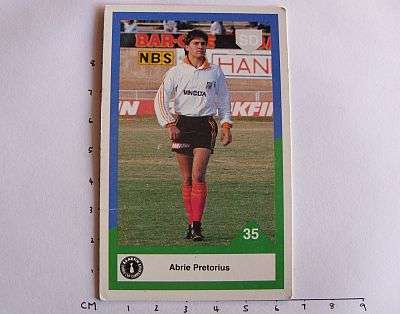 1992 RUGBY CARD - ABRIE PRETORIUS