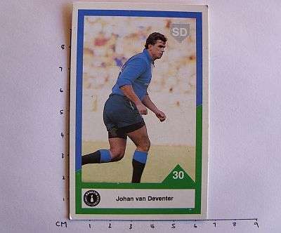 1992 RUGBY CARD - JOHAN VAN DEVENTER
