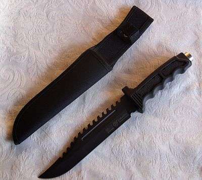 KNIFE WITH SHEATH - GOOD QUALITY , NICE WEIGHT