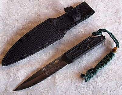 KNIFE WITH SHEATH - ASIAN PEACE SYMBOL