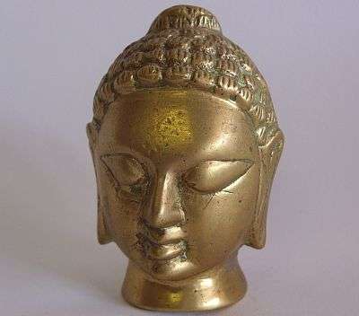 COLLECTABLE - BRASS BUDDHA HEAD