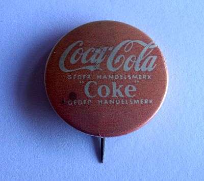 A VINTAGE ADVERTISING STICK PIN - COCA COLA