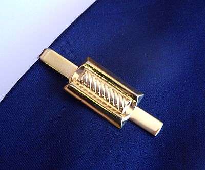 VINTAGE TIE PIN / CLIP - ROPE DESIGN