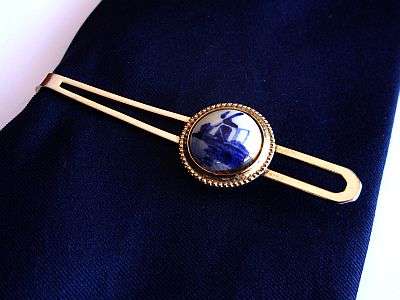 VINTAGE TIE PIN / CLIP - DELFT