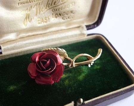 VINTAGE BROOCH - ROSE