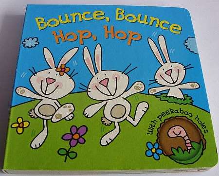 BOUNCE, BOUNCE HOP, HOP - WITH PEEKABOO HOLES - EDUCATIONAL & COLORFUL - GREAT GIFT !!!!