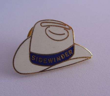 VINTAGE TIE / LAPEL PIN - COWBOY HAT - SIDEWINDER